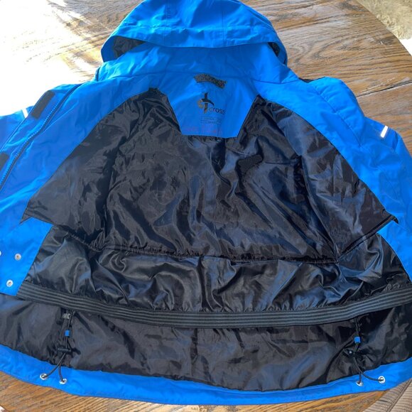 CROSS beautiful blue jacket/removable hood/kids 8/10 - Picture 7 of 11
